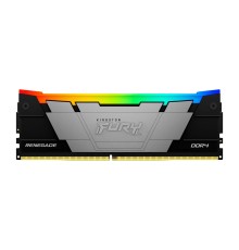 Память оперативная/ Kingston 64GB 3200MT/s DDR4 CL16 DIMM (Kit of 4) 1Gx8 FURY Renegade RGB