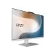 Моноблок MSI Modern AM272P 1M AiO 27" FHD (1920x1080)IPS AG Non-touch, Core i3-100U (1.2GHz), 8GB DDR5(1x8GB),512GB SSD M.2,Intel UHD,WiFi,BT,camera,WirelessKB&mouse Eng/Rus,NoOS,1y w-ty,White