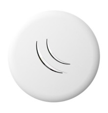 Точка доступа wi-fi MikroTik cAP lite with AR9533 650MHz CPU, 64MB RAM, 1xLAN, built-in 2.4Ghz 802.11b/g/n Dual Chain wireless with 1.5dBi integrated antenna, RouterOS L4, plastic ceiling case, plastic wall case, PoE, PS