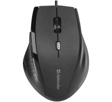 Проводная оптическая мышь Defender 52362 Accura MM-362 черный,6 кнопок, 800-1600 dpi