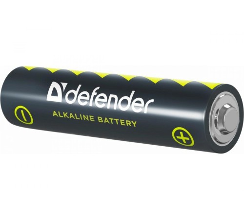 Defender Батарейка алкалиновая LR03-4F AAA, в пленке 4шт DEFENDER