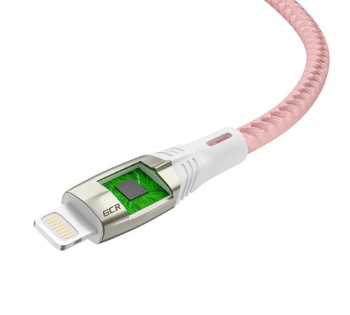 Greenconnect Кабель 1.2m для iPod, iPhone, iPad series MERCEDES& LED, PINK NYLON, супер быстрая зарядка, MFI, GCR-52165 Greenconnect Кабель 1.2m для iPod, iPhone, iPad series MERCEDES& LED, PINK NYLON, супер быстрая зарядка, MFI, GCR-52165