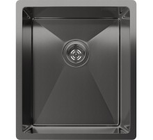 Кухонная мойка RIVELATO Rivelato Rinox 3844 UN PVD black Мойка нерж.сталь 1 чаша 380*440*200 мм, монтаж: универсальный, материал: нержавеющая сталь, цвет: черный