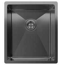 Кухонная мойка RIVELATO Rivelato Rinox 3844 UN PVD black Мойка нерж.сталь 1 чаша 380*440*200 мм, монтаж: универсальный, материал: нержавеющая сталь, цвет: черный