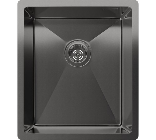 Кухонная мойка RIVELATO Rivelato Rinox 3844 UN PVD black Мойка нерж.сталь 1 чаша 380*440*200 мм, монтаж: универсальный, материал: нержавеющая сталь, цвет: черный