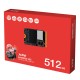 Твердотельный накопитель/ ADATA SSD GAMMIX S55, 512GB, M.2(22x30mm), NVMe, PCIe 4.0 x4, 3D NAND, R/W 5000/3000MB/s, IOPs -/-, TBW 230, DWPD 0.2 (5 лет)