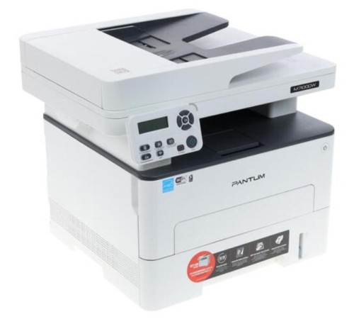 Лазерное многофункциональное устройство Pantum M7100DW, P/C/S, Mono laser, А4, 33 ppm (max 60000 p/mon), 525 MHz, 1200x1200 dpi, 256 MB RAM, PCL/PS, Duplex, ADF50, paper tray 250 pages, USB, LAN, WiFi, s (мокрые и помятые коробки, плесень)