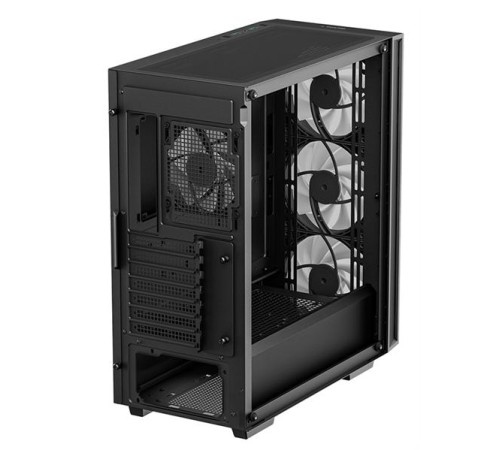 Копрус Deepcool MATREXX 55 V4 без БП, боковое окно (закаленное стекло), 3xARGB LED 140мм вентилятора спереди, 1xARGB LED 120мм вентилятор сзади, черный, ATX (R-MATREXX55-BKADA4-G-4)