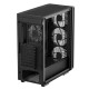 Копрус Deepcool MATREXX 55 V4 без БП, боковое окно (закаленное стекло), 3xARGB LED 140мм вентилятора спереди, 1xARGB LED 120мм вентилятор сзади, черный, ATX (R-MATREXX55-BKADA4-G-4)