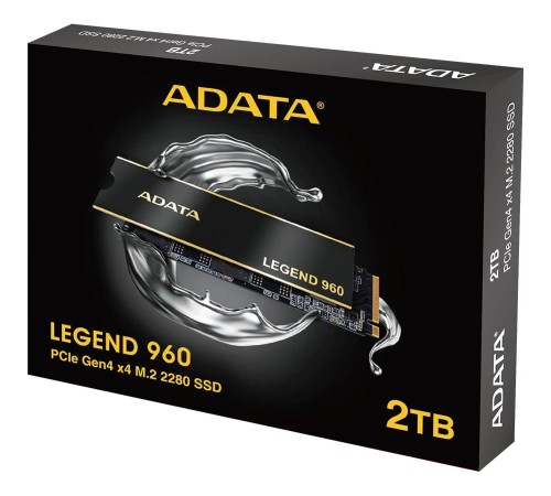 Твердотельный накопитель/ ADATA SSD LEGEND 960, 2000GB, M.2(22x80mm), NVMe 1.4, PCIe 4.0 x4, 3D NAND, R/W 7400/6800MB/s, IOPs 750 000/630 000, DRAM buffer 2000MB, TBW 1560, DWPD 0.43, with Heat Spreader (5 лет) Твердотельный накопитель/ ADATA SSD LEGEND 960, 2000GB, M.2(22x80mm), NVMe 1.4, PCIe 4.0 x4, 3D NAND, R/W 7400/6800MB/s, IOPs 750 000/630 000, DRAM buffer 2000MB, TBW 1560, DWPD 0.43, with Heat Spreader (5 лет)