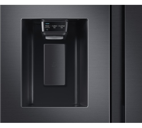 Холодильник Samsung/ 178x91.2.x71.6, 660/240 л, Диспенсер льда и воды, Metal Cooling, No Frost, side by side, матовый черный Холодильник Samsung/ 178x91.2.x71.6, 660/240 л, Диспенсер льда и воды, Metal Cooling, No Frost, side by side, матовый черный
