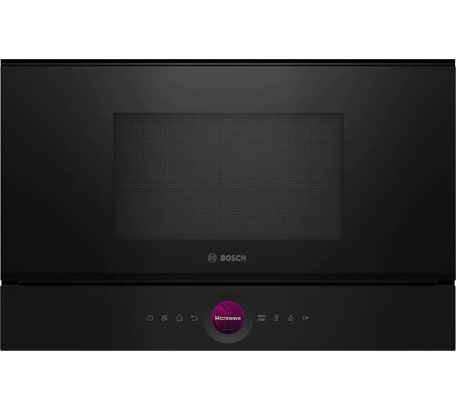 Встраиваемые микроволновые печи BOSCH 900Вт, 5 режимов, инвертер, 21 л, черный, петли слева