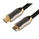 Greenconnect Кабель 2.0m HDMI версия 2.0, HDR 4:2:2, Ultra HD, 4K 60 fps 60Hz/5K*30Hz, 3D, AUDIO, 18.0 Гбит/с, 28/28 AWG, OD7.3mm, тройной экран, черный нейлон, DELUX, GCR-51281