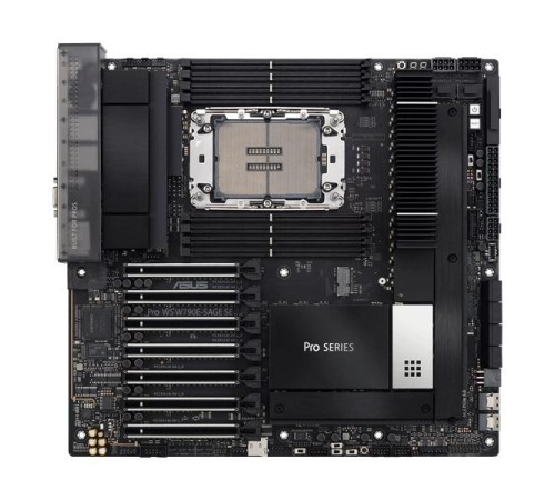 Материнская плата ASUS PRO WS W790E-SAGE SE, Intel® W790, 8*DDR5, 8*SATA, 3*M.2, 2 x SlimSAS, 5*USB 3.2, 2*USB 2.0,Type-C, 11*PCIx16, VGA, CEB; 90MB1C20-M0EAY0