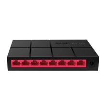 Коммутатор/ Unmanaged Gigabit switch  8 ports LAN RJ-45 10/100/1000 Mbps, plastic case