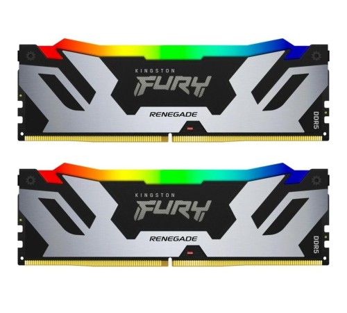 Память оперативная/ Kingston 64GB 6400MT/s DDR5 CL32 DIMM (Kit of 2) FURY Renegade RGB XMP Память оперативная/ Kingston 64GB 6400MT/s DDR5 CL32 DIMM (Kit of 2) FURY Renegade RGB XMP