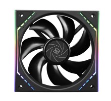 Кулер для корпуса/ Case Cooler Thermalright TL-M12 (120x124x25mm, 4-pin PWM, ARGB, 47.6CFM, 23.2dBA, 1500RPM, Black)