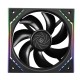 Кулер для корпуса/ Case Cooler Thermalright TL-M12 (120x124x25mm, 4-pin PWM, ARGB, 47.6CFM, 23.2dBA, 1500RPM, Black)