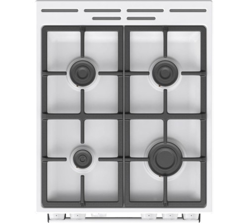 Плита GORENJE/ Газовая плита, 70 л, 85х50х59.4 см, 4 конфорки, белый цвет