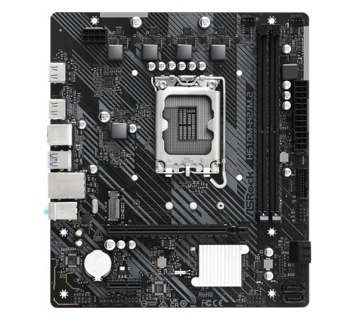 Материнская плата ASROCK H610M-H2/M.2, LGA1700, H610, 2*DDR4, 4*SATA, 1*M.2, 2*USB 3.2, 4*USB 2.0, 1*PCIx16, 1*PCIx1, 2*HDMI, mATX