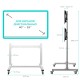 ONKRON напольный мобильный стенд для видеостен 2х2 4 x 43”- 55" FSPRO2L-22 серебристый