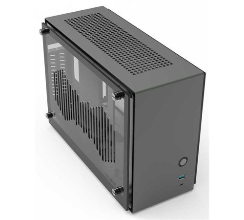 корпус ZALMAN M2 MINI, MITX, ALUMINIUM, GRAY, WINDOWx2, RISER CARD, 2x3.5", 3x2.5", 1xUSB3.0, 1xUSB3.1 TYPE-C, TOP 1x80mm (незначительное повреждение коробки)