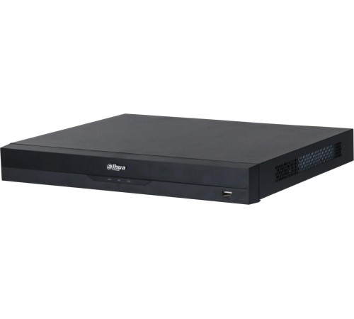 16-канальный IP-видеорегистратор c PoE 4K H.265+ и ИИ , Входящий поток до 384Мбит/с; сжатие: H.265+ H.265 H.264+ H.264 MJPEG; разрешение записи до 32Мп; накопители: 2 SATA III до 20Тбайт; воспроизведение: 16кн@4Mp 2кн@32Мп; видеовыходы: 1 HDMI 1 VGA; cеть
