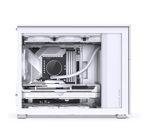 Корпус без блока питания/ Case JONSBO D31 STD SCREEN, Mini-Tower, TG, no fans, 1xUSB-A 3.2 + 1xUSB-C 3.2, mATX, mDTX, mITX White