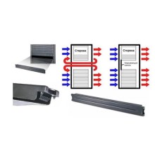 Заглушка Systeme Electric Пластиковая заглушка, серия Excelente, 1U , 19", монтаж без инструментов, черная (10 шт.)