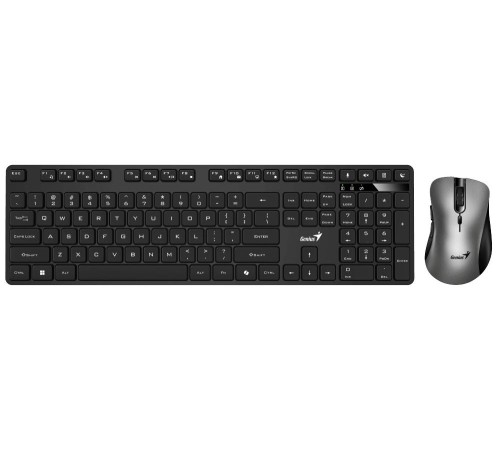 Комплект беспроводной Genius KM-8216S (клавиатура KM-8216S/K + мышь Ergo 8100S ), черный Комплект беспроводной Genius KM-8216S (клавиатура KM-8216S/K + мышь Ergo 8100S ), черный
