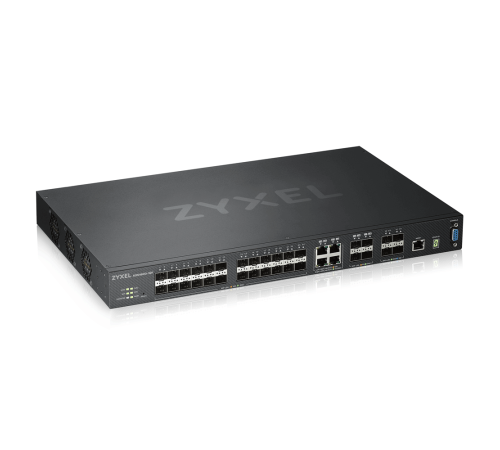 Коммутатор/ ZYXEL ZYXEL XGS4600-32F L3 Managed Switch, 24 port Gig SFP, 4 dual pers.  and 4x 10G SFP+, stackable, dual PSU