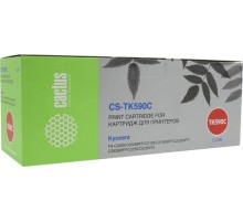 -/ Картридж лазерный Cactus CS-TK590C TK-590C голубой (5000стр.) для Kyocera FS-C2526MFP/C2626MFP/C5250