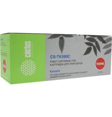 -/ Картридж лазерный Cactus CS-TK590C TK-590C голубой (5000стр.) для Kyocera FS-C2526MFP/C2626MFP/C5250