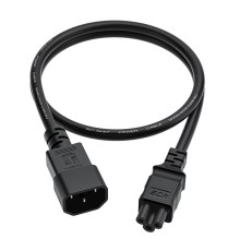 GCR Кабель питания PROF 1.5m, С14 - С5, черный, 3*1,5mm, GCR-55967