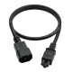 GCR Кабель питания PROF 1.5m, С14 - С5, черный, 3*1,5mm, GCR-55967