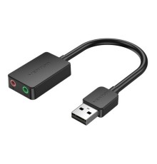 Внешняя звуковая карта Vention USB Черная, шт.