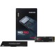 Твердотельные накопители/ Samsung SSD 980 PRO, 500GB, M.2(22x80mm), NVMe 1.3c, PCIe 4.0 x4, 3-bit MLC, R/W 6900/5000MB/s, IOPs 800 000/1 000 000, DRAM buffer 512MB, TBW 300, DWPD 0.33 (12 мес.)