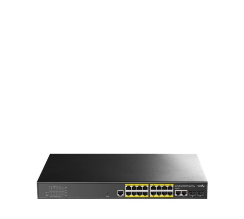 Коммутатор/ 16-Port Layer 2 Managed Gigabit PoE+ Switch with 2 Uplink Gigabit Ports and 2 Gigabit SFP Slots, 200W Коммутатор/ 16-Port Layer 2 Managed Gigabit PoE+ Switch with 2 Uplink Gigabit Ports and 2 Gigabit SFP Slots, 200W
