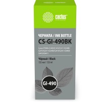 -/ Чернила Cactus CS-GI-490BK GI-490 черный пигментный 135мл для Canon PIXMA G1400/G1410/G1411/G2400/G2410/G2411/G3400/G3410/G3411/G4400/G4410/G4411