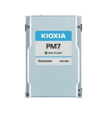SSD накопитель KIOXIA Enterprise SSD 2,5"(SFF), PM7-V, 12800GB (12.8TB), SAS 24G (SAS-4, 22,5Gbit/s), R4200/W4100MB/s, IOPS(R4K) 720K/330K, MTTF 2,5M, 3DWPD/5Y (Mixed Use), TLC, 15mm (replace KPM61VUG12T8)