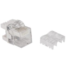 Модульрозиточный с индикатором Модуль Keystone, RJ45, кат.5E, UTP, 180 градусов, с индикатором, белый