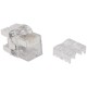 Модульрозиточный с индикатором Модуль Keystone, RJ45, кат.5E, UTP, 180 градусов, с индикатором, белый