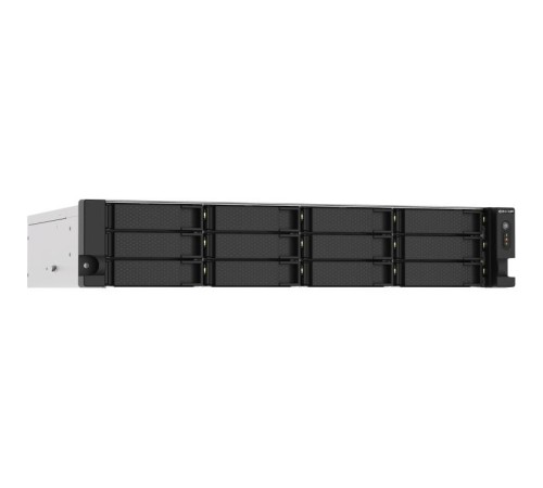 Сетевое хранилище без дисков/ SMB QNAP TS-1273AU-RP-8G NAS 12 HDD trays, 2x 2.5 GbE, rackmount, 2 PSU. 4-core AMD V1500B 2,2 GHz , RAM 8 GB (8 GB UDIMM DDR4 (1 x 8 GB) up to 32 GB (2 x 16 GB)). W/o rail kit RAIL-B02 Сетевое хранилище без дисков/ SMB QNAP TS-1273AU-RP-8G NAS 12 HDD trays, 2x 2.5 GbE, rackmount, 2 PSU. 4-core AMD V1500B 2,2 GHz , RAM 8 GB (8 GB UDIMM DDR4 (1 x 8 GB) up to 32 GB (2 x 16 GB)). W/o rail kit RAIL-B02