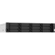 Сетевое хранилище без дисков/ SMB QNAP TS-1273AU-RP-8G NAS 12 HDD trays, 2x 2.5 GbE, rackmount, 2 PSU. 4-core AMD V1500B 2,2 GHz , RAM 8 GB (8 GB UDIMM DDR4 (1 x 8 GB) up to 32 GB (2 x 16 GB)). W/o rail kit RAIL-B02