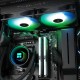 Водяное охлаждение для процессора/ Water Cooling System Thermalright Frozen Notte 240 Black Argb V2 (240mm, Black, ARGB/ Fans: 2x120mm, 72.37CFM, 27.7dBA, 2000RPM/ Pump height 54mm, 28dBA, 5300RPM, Rad thickness 27mm/ S: 1200, 1700, 1851, 2011, 2066, 115X