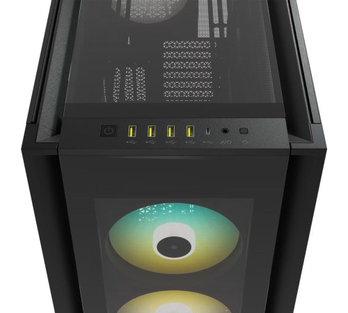Корпус без блока питания/ Case Corsair iCUE 7000X RGB, Full-Tower, TG, 4x140mm RGB, 4xUSB-A 3.0, 1xUSB 3.2 Type-C, E-ATX, ATX, mATX, mITX Black