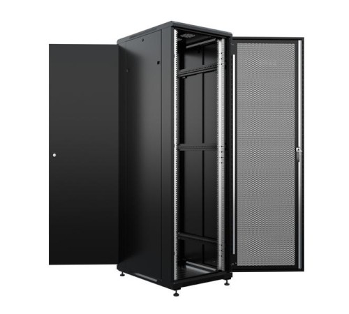 Телекоммуникационный шкаф (4403) Бастион SKAT TB-22R680PF-B Телекоммуникационный шкаф 22U/600x800мм/Пд-перф/Зд-металл/RAL9005/53,3кг/1.5 л.г