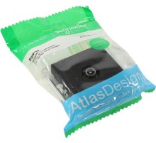 ATLASDESIGN TV РОЗЕТКА оконечная 1DB, механизм, КАРБОН