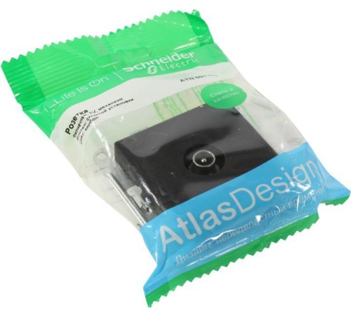 ATLASDESIGN TV РОЗЕТКА оконечная 1DB, механизм, КАРБОН ATLASDESIGN TV РОЗЕТКА оконечная 1DB, механизм, КАРБОН