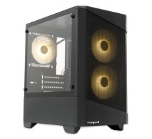 Корпус без блока питания/ Case HSPD M330, Mesh Mini-tower, Black, TG, 0.6 SPCC, 3x120mm ARGB (M11-120) mATX, mITX 175/330/160mm 2x2.5", 2x3.5", 4xPCI 1xUSB-A 3.0, 2xUSB-A1.0 365x216x405mm
